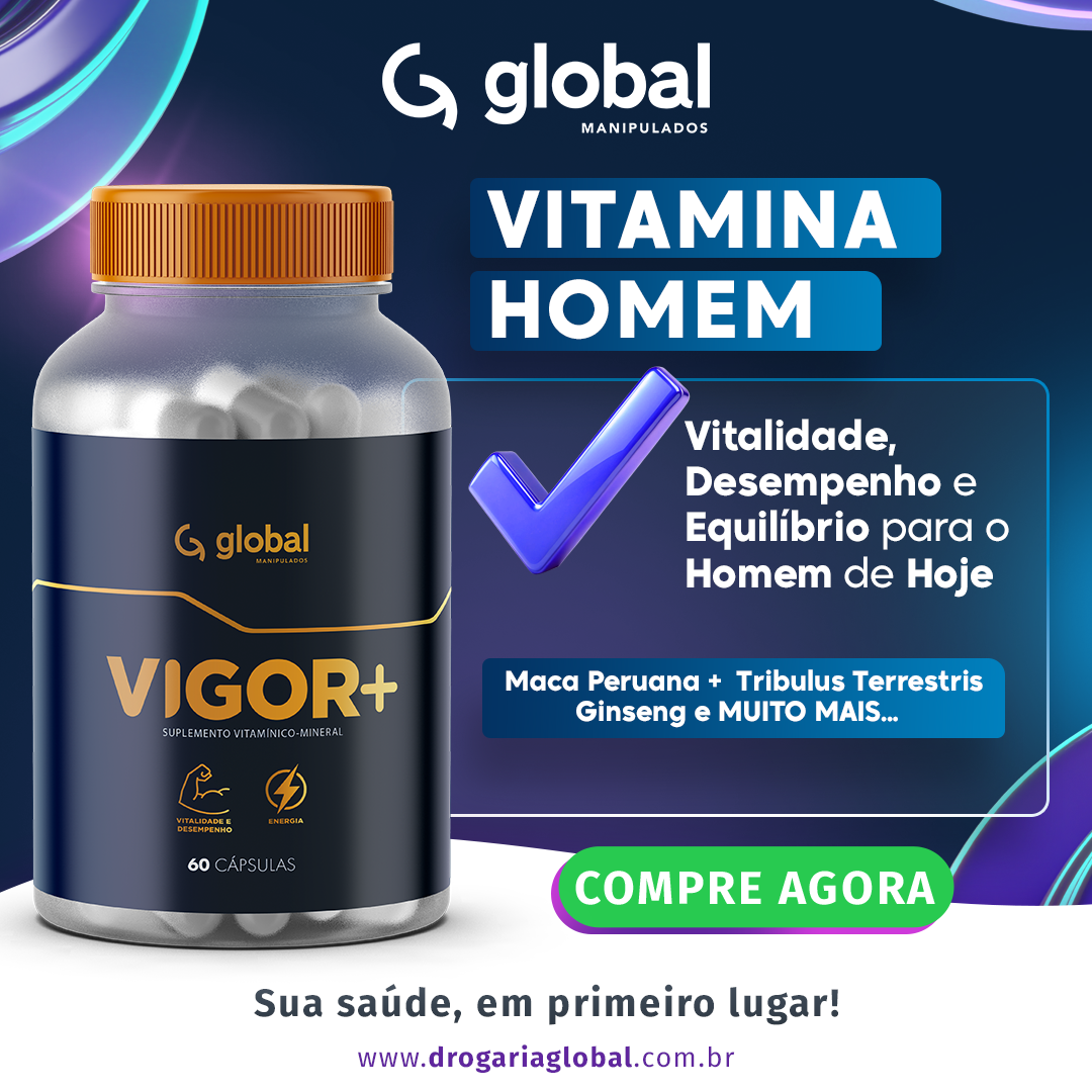 Vitamina Homem Vigor+ | Força, Energia e Equilíbrio para o Homem Moderno