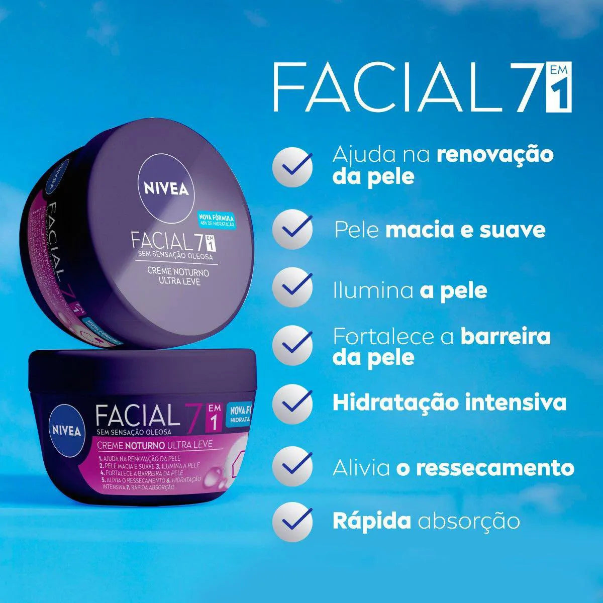 NIVEA Creme Facial Noturno – 100g