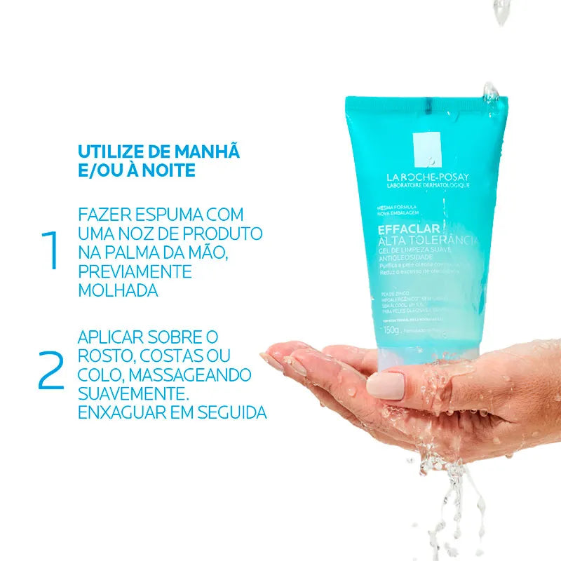 La Roche-Posay Effaclar Alta Tolerância - Gel de Limpeza Facial 150g
