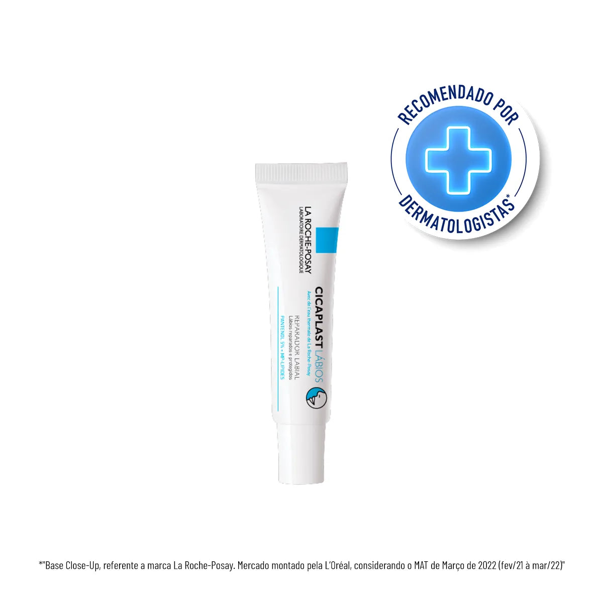 La Roche-Posay, Cicaplast Lábios 7,5ml, Reparador labial, hidratante para os lábios, calmante para a área dos lábios