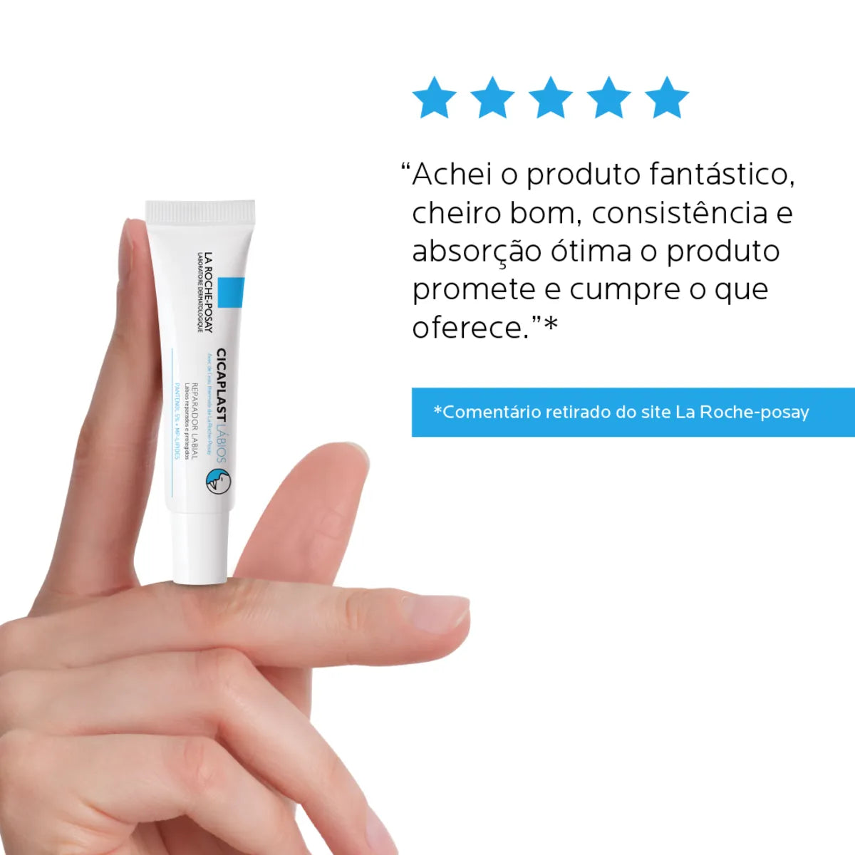 La Roche-Posay, Cicaplast Lábios 7,5ml, Reparador labial, hidratante para os lábios, calmante para a área dos lábios