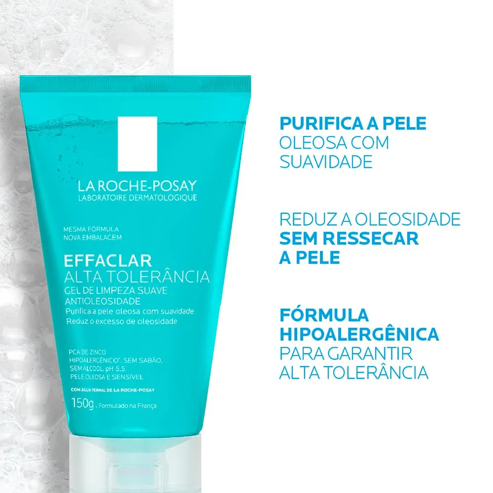 La Roche-Posay Effaclar Alta Tolerância - Gel de Limpeza Facial 150g