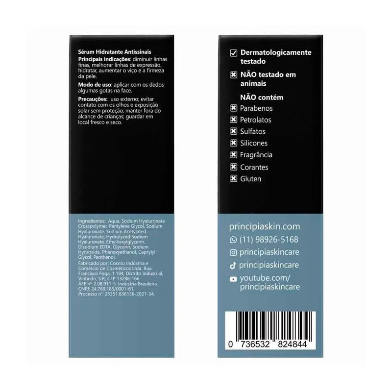 Sérum Facial Ácidos Hialurônicos + Vitamina B5 (AH-2) 30ml