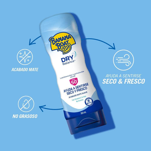 Banana Boat Dry Balance Loção Protetora Solar FPS 50+ | 180ml
