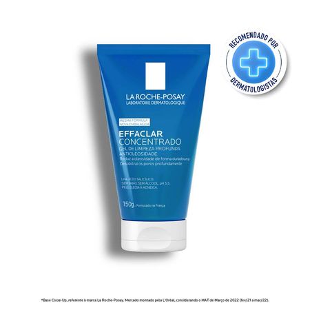 Gel de Limpeza Facial para Pele Oleosa La Roche-Posay - Effaclar Concentrado 150g