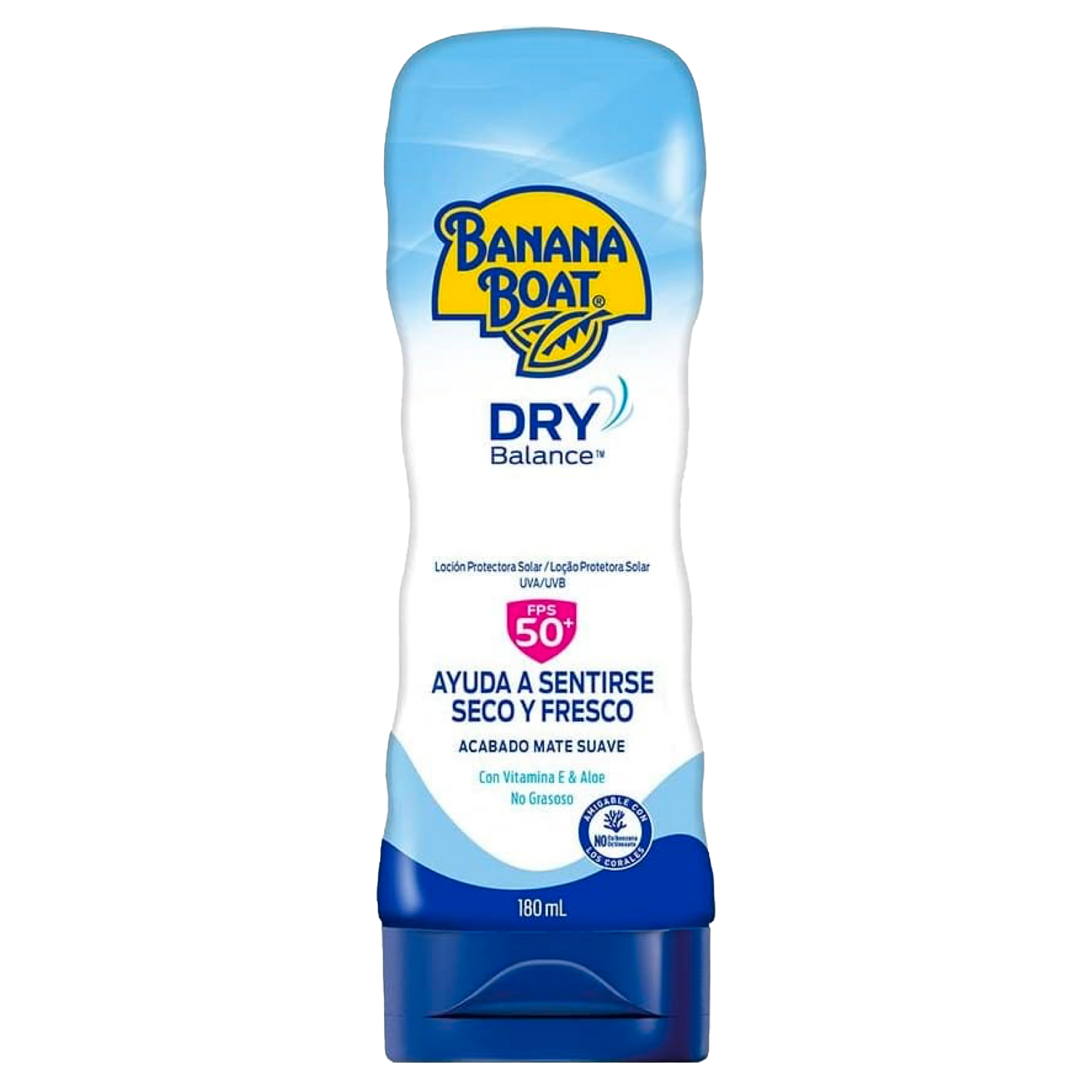 Banana Boat Dry Balance Loção Protetora Solar FPS 50+ | 180ml