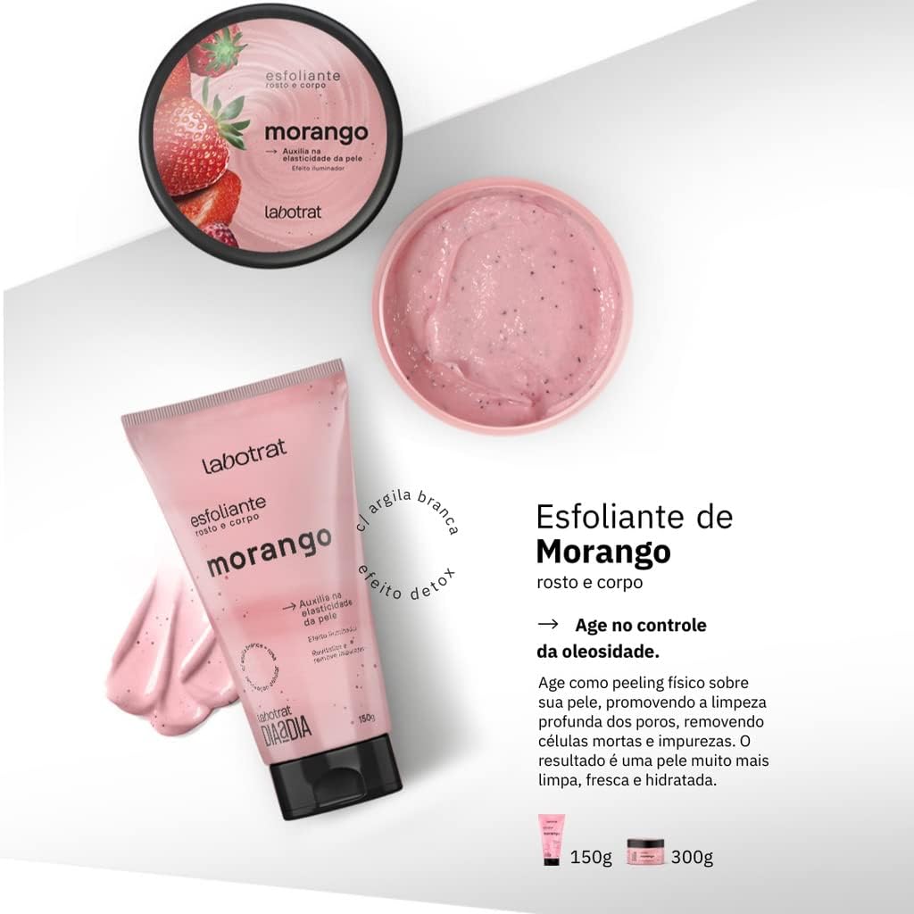 Esfoliante Corporal e Facial Labotrat Morango – 150g