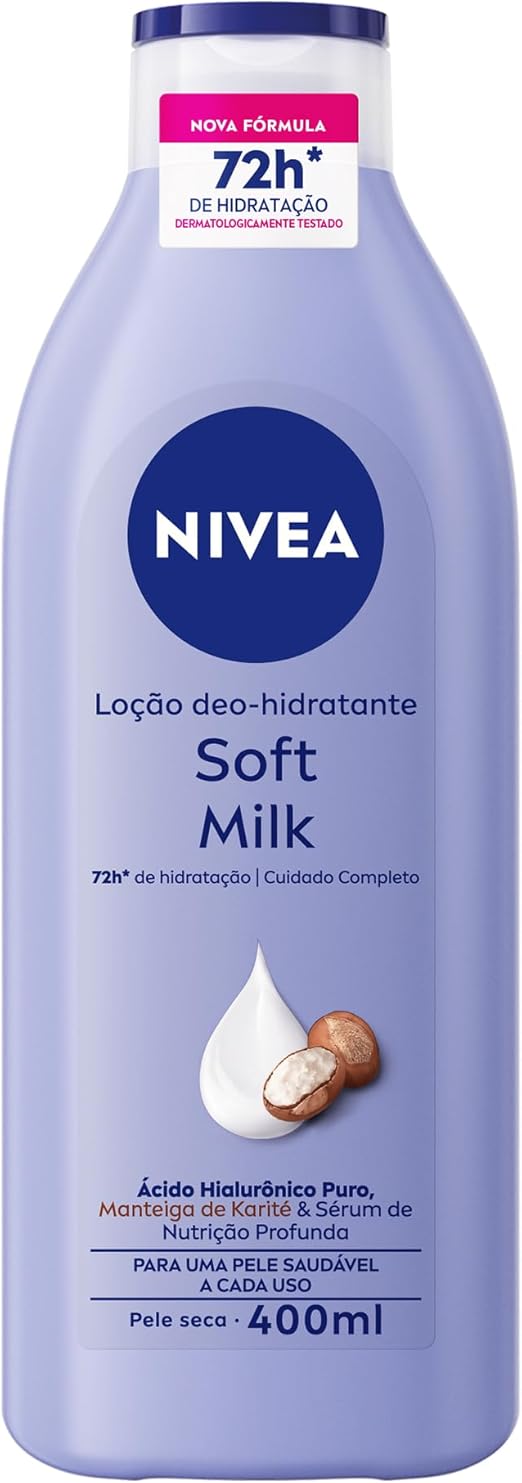 Creme Hidratante NIVEA Milk e Soft Milk – Pele Seca a Extrasseca