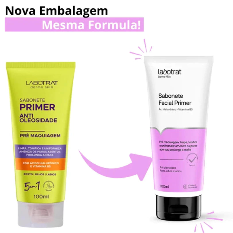 Sabonete Facial Primer Anti-Oleosidade Labotrat – 100ml