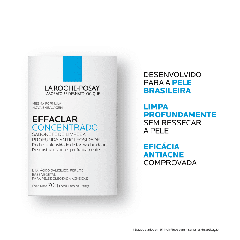 La Roche-Posay Effaclar Concentrado - Sabonete em Barra Facial 70g