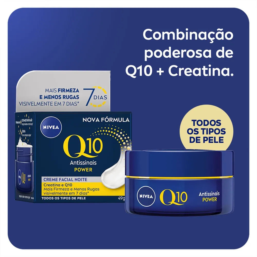NIVEA Q10 Antissinais Power Creme Noite 49g